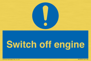 Switch off engine